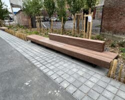 Volige route aluminium de séparation pour surfaces dures de voieries