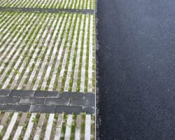 Volige route aluminium de séparation pour surfaces dures de voieries