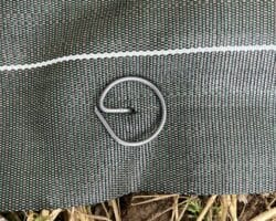 Agrafe acier de fixation pour toile de paillage