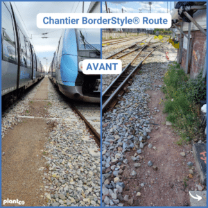 Volige route aluminium pour chantier de coffrage d'enrobé