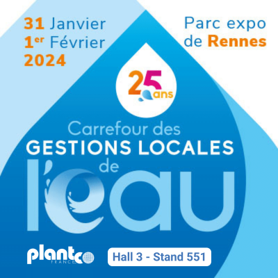 Plantco sera présent au salon Carrefour des Gestions Locales de l’Eau 2024